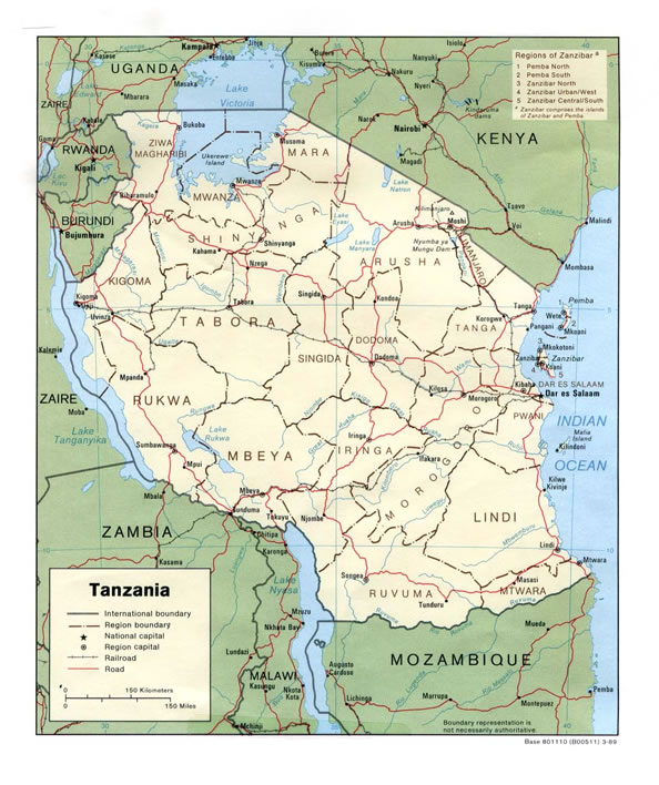 Tanzania Map