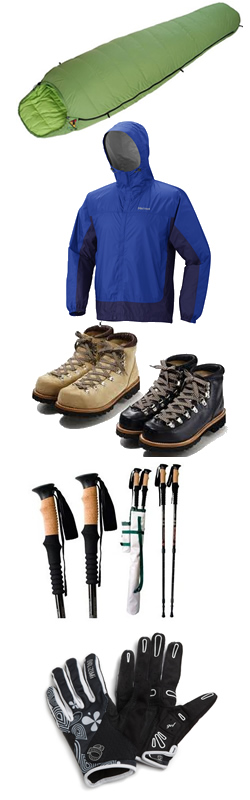 Mount Kilimanjaro trekking equipments